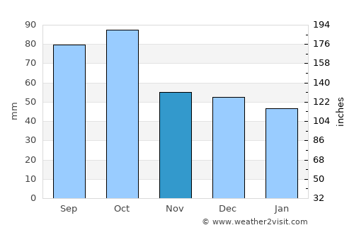 Irving average rain in November