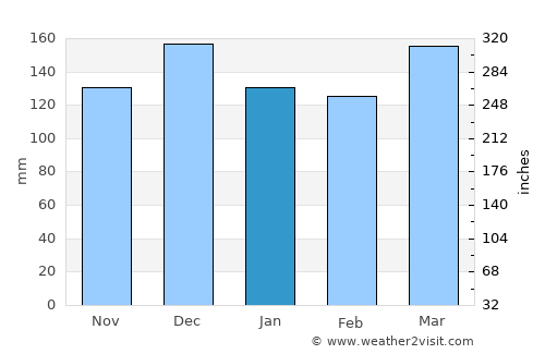 Isaka average rain in January