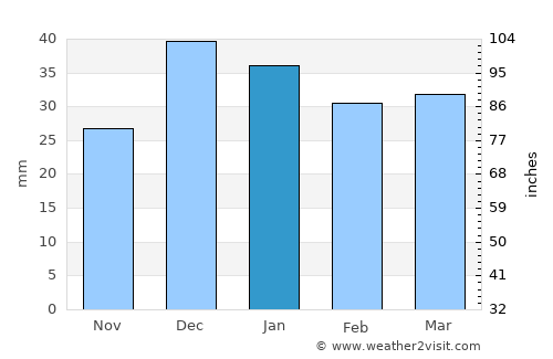 Īstgāh-e Garmsār average rain in January