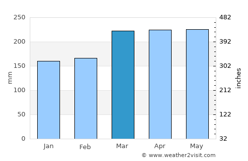 Itacaré average rain in March