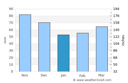 Ithaca average rain in January