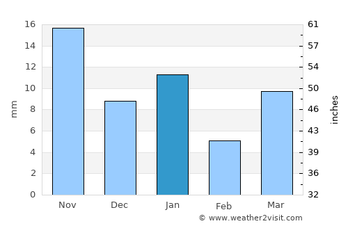 Ixmiquilpan average rain in January