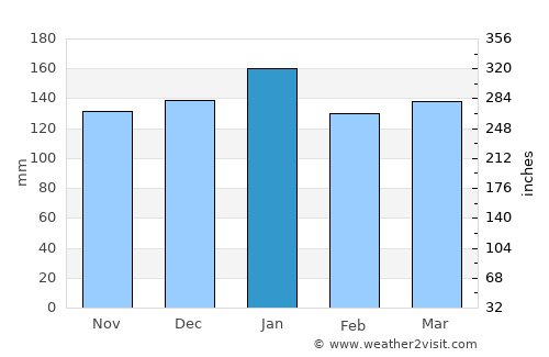 Jackson average rain in January