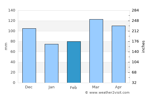 Jackson average rain in February
