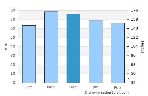 Jackson average rain in December