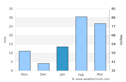 Jagannāthpur average rain in January