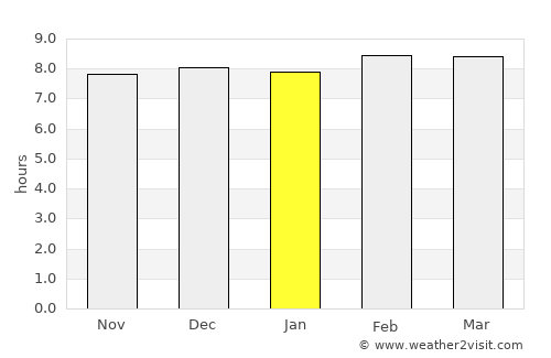 Jashpurnagar average rain in January
