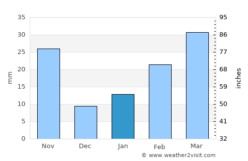 Jaynagar-Majilpur average rain in January