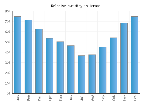 Jerome relative humidity averages