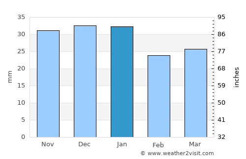Jerome average rain in January