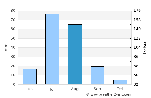 Jhang City average rain in August