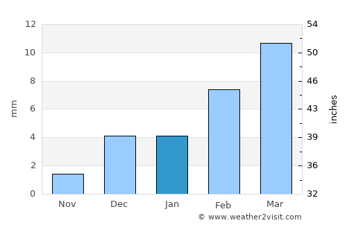 Jhatpat average rain in January