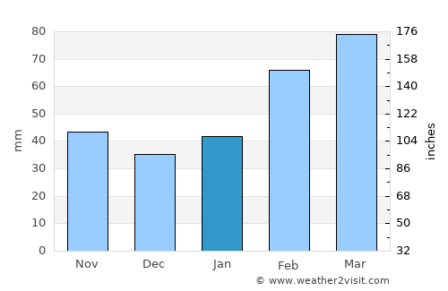 Jiayi Shi average rain in January