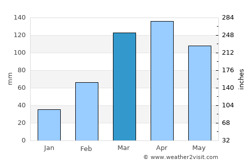 João Câmara average rain in March