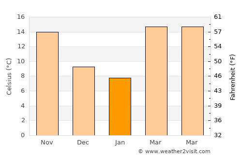 Johnson City average temperature in January