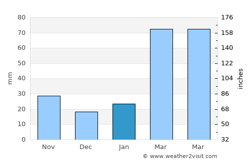 Jorhāt average rain in January