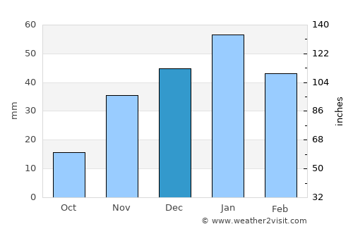 Joshua Tree average rain in December