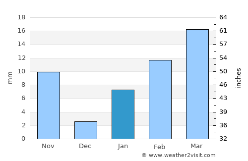 Jūnāgarh average rain in January