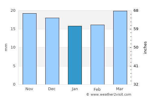 Junction average rain in January