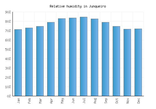 Junqueiro relative humidity averages