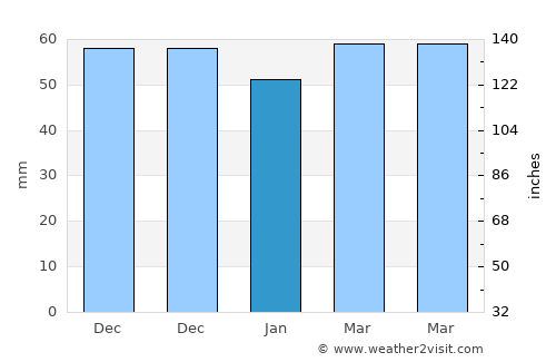 Kale average rain in January