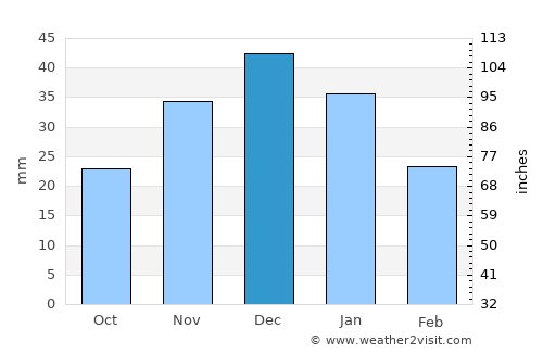 Kamloops average rain in December