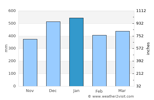 Kampungmasjid average rain in January