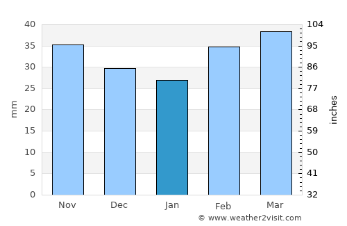 Karakoyunlu average rain in January