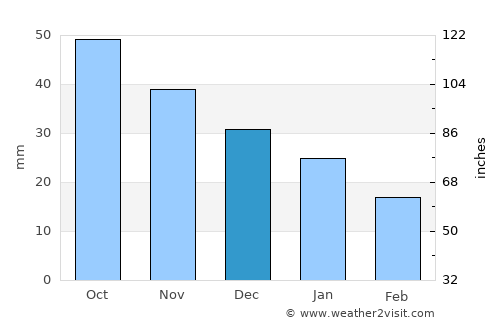 Kargasok average rain in December
