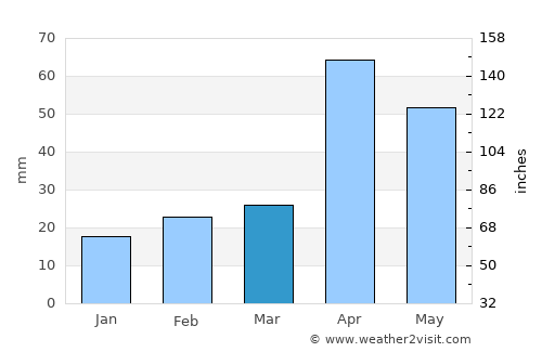 Kariapatti average rain in March