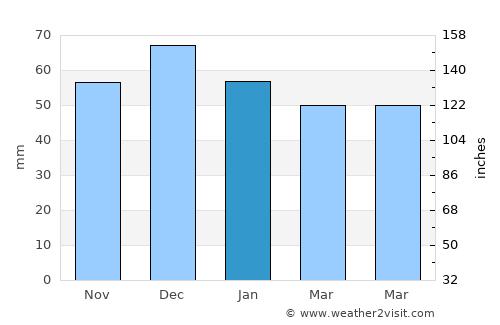 Kavak average rain in January
