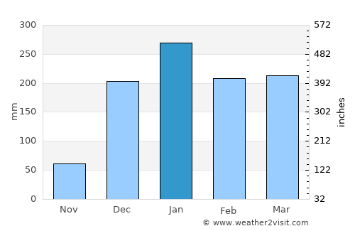 Ketupat average rain in January