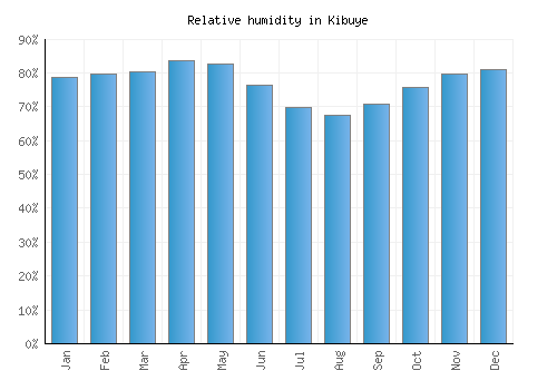 Kibuye relative humidity averages