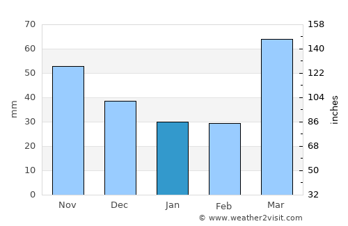 Kingston average rain in January