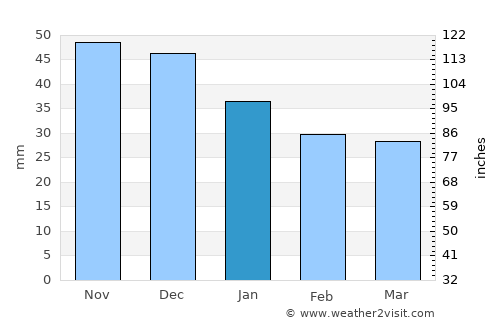 Kirzhach average rain in January