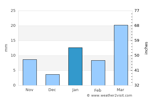Kishanganj average rain in January