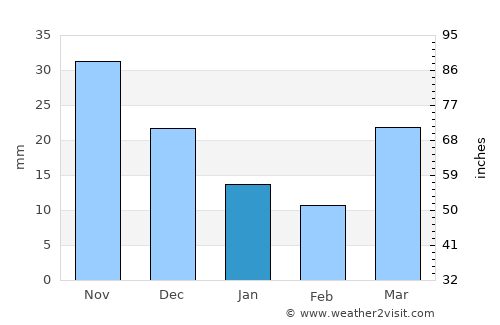 Knyaze-Volkonskoye average rain in January