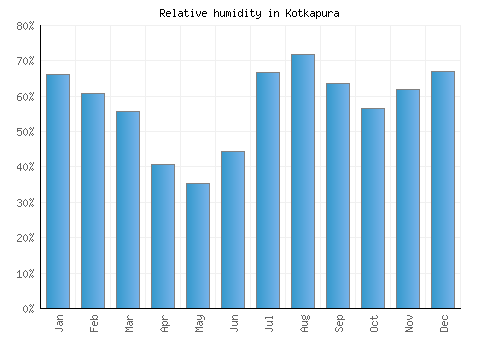 Kotkapura relative humidity averages