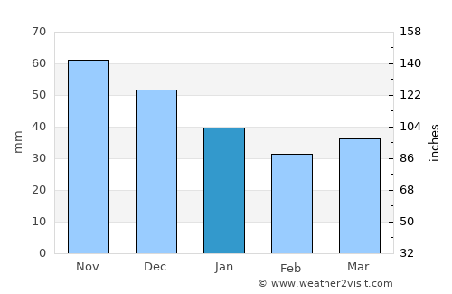Krasnoye Selo average rain in January