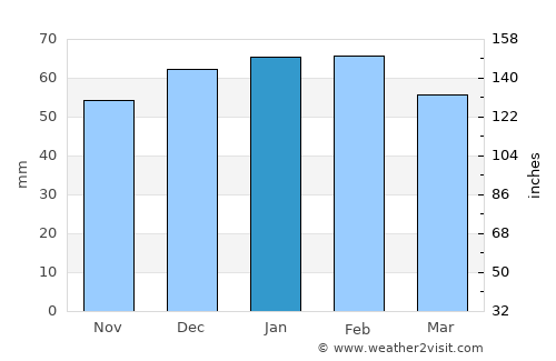 Ksar Chellala average rain in January