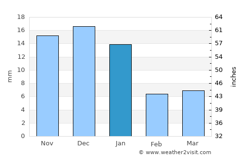 La Venta del Astillero average rain in January