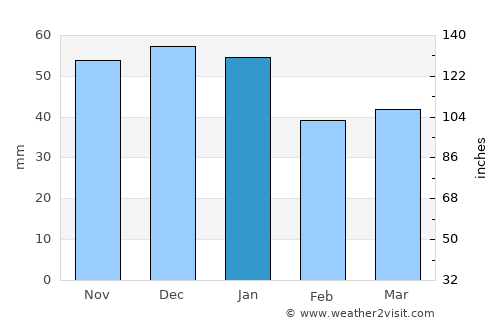 Lakeview average rain in January