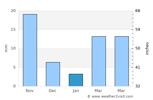 Lal Bahadur Nagar average rain in January