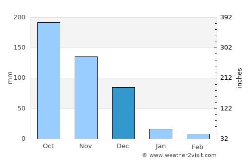 Lalgudi average rain in December