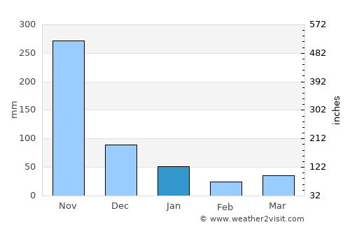 Lamae average rain in January