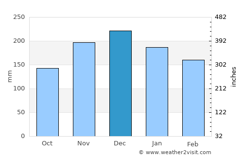 Langley average rain in December
