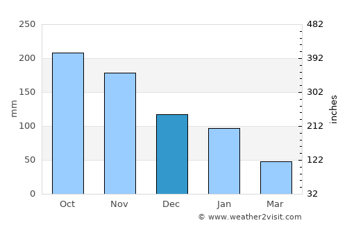 Langtad average rain in December