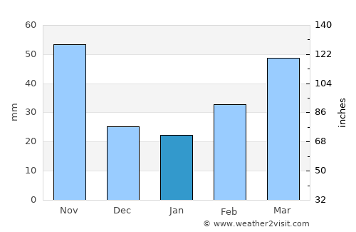 Lào Cai average rain in January