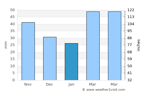 Lebedinovka average rain in January
