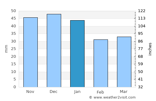 Lechinţa average rain in January